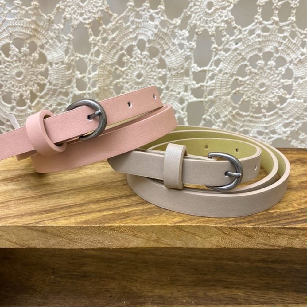 Madden girls belts‎ set of 2 one mauve one taupe new without tags size sm…